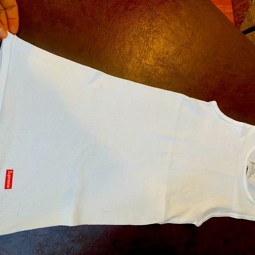 Supreme “wife beater” white tank top